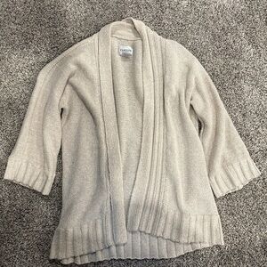 Chico's Cream Open-Front Cardigan